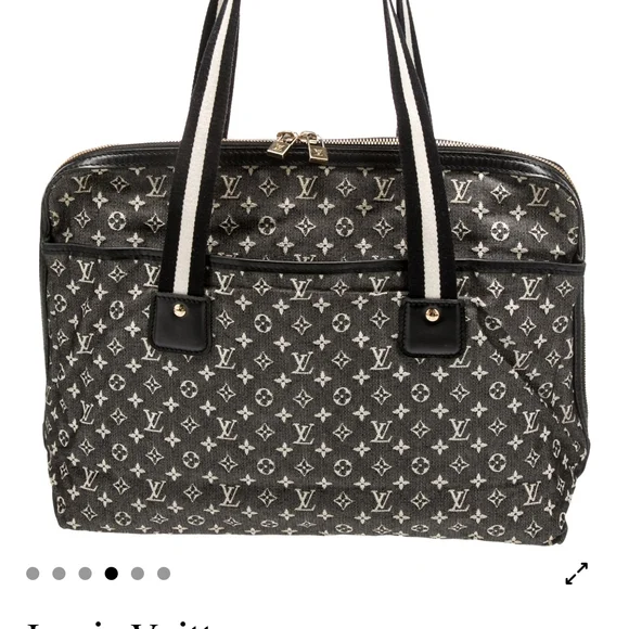 Louis Vuitton Gray and Black Laptop Bag with Monogram Design - Picture 4 of 5